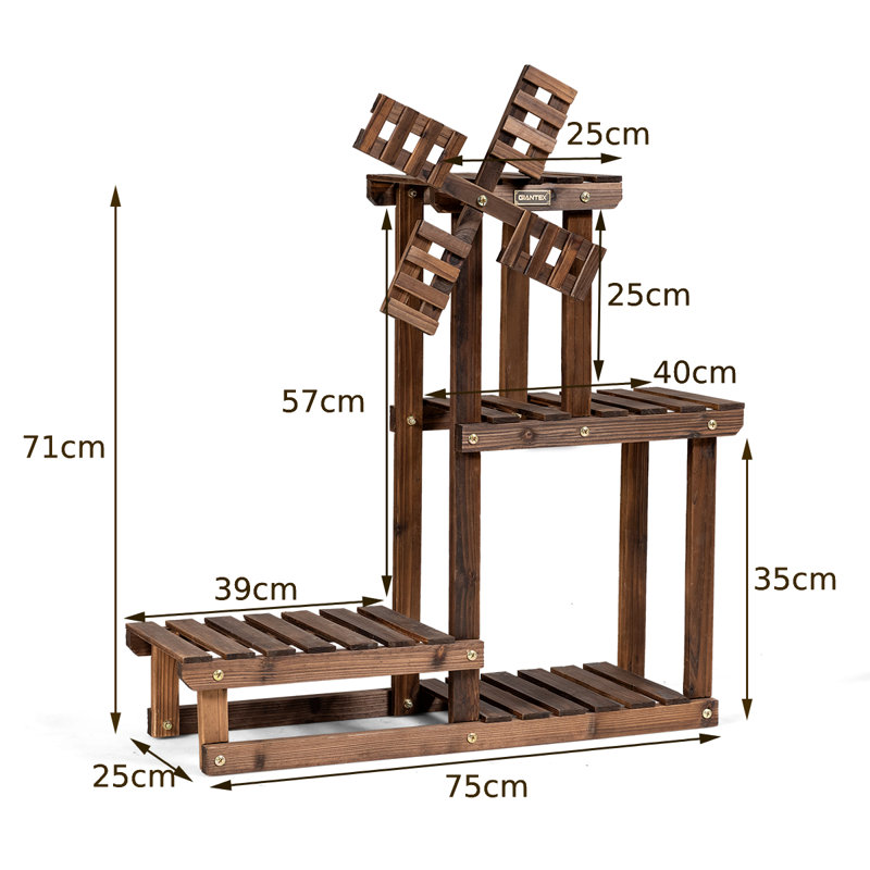 Sheyla Wood Plant Stand