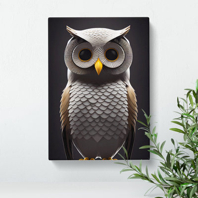 The Enlightened Owl - Wrapped Canvas