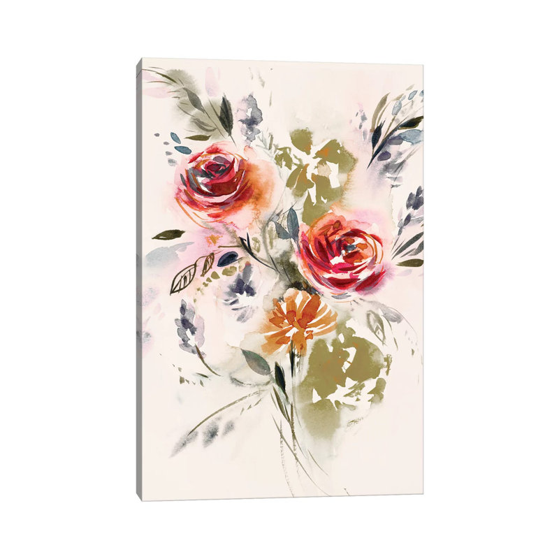 Bouquet 1 Piece Wrapped Canvas Wall Art, 101.6 cm H x 66.04 cm W x 3.175 cm D