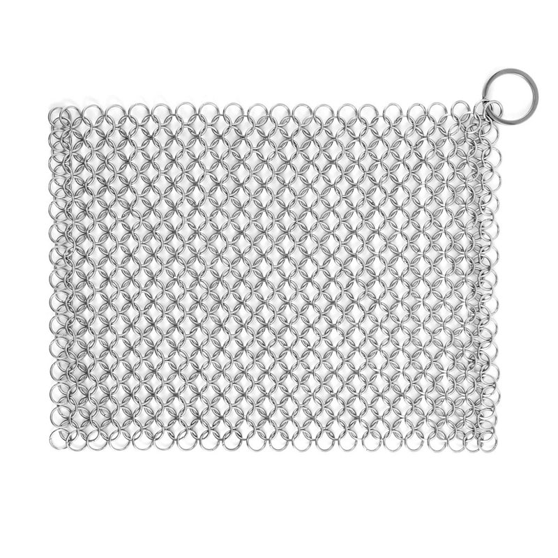 Stainless Steel Chain Mail Cast Iron Scrubber