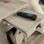 Table d'appoint, table de bout rectangulaire avec rangement
