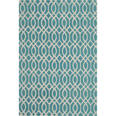 Holsworthy Light Teal / Ivory Rug