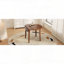 Table de salle à manger extensible ronde pliante pour petits espaces (42,36 po, brun, 2 à 4 places)-1203211535