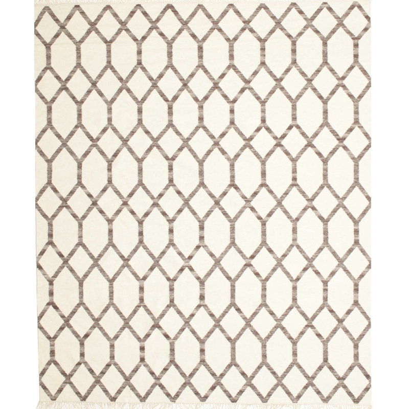Tapis contemporain gris, Rectangle 5 pi x 7 pi