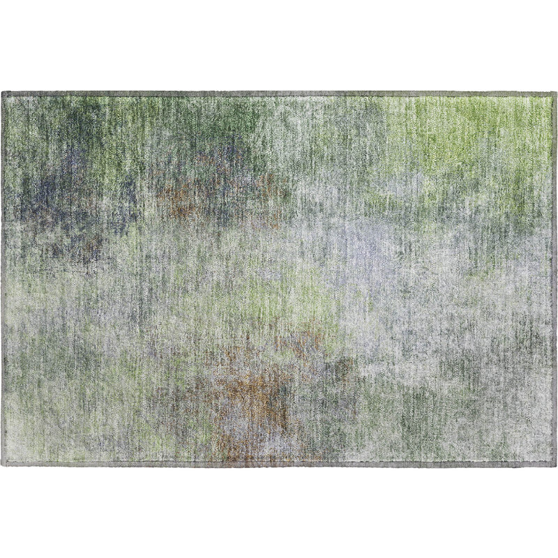 Tapis abstrait lavable à la machine de qualité supérieure Ariel, Rectangle 1 pi 8 po x 2 pi 6 po