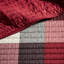 Housse pour lit de jour simple en rouge - 6 pièces, tissu écossais réversible, avec rembourrage en coton pour plus de durabilité, comprend des taies décoratives et un coussin décoratif