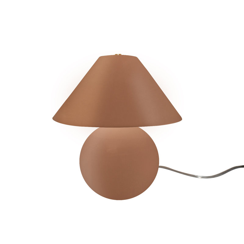 Lampe de table en céramique Caroldine, Adobe, H 12 po x l 11 po x P 11 po