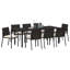 Eliezel 8 - Person Patio Dining Set with Rectangular Table-1852405367