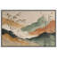 «Neutral Earth Tone Abstract Landscape Bamboo Artwork», photos de salon, impression sur toile encadrée-126545770-126545768