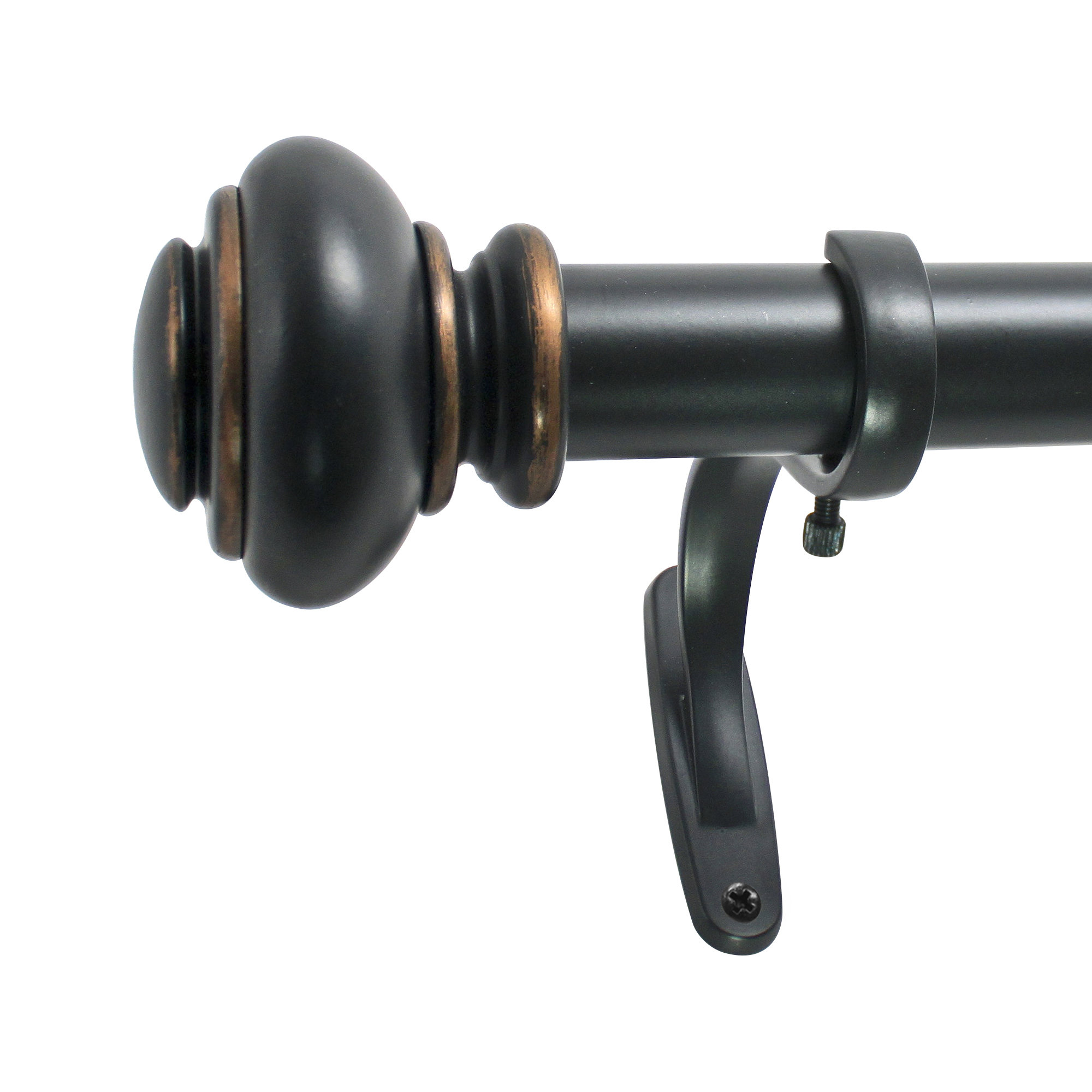 Alcott Hill® MacLaine Metal Adjustable Single Curtain Rod & Reviews | Wayfair