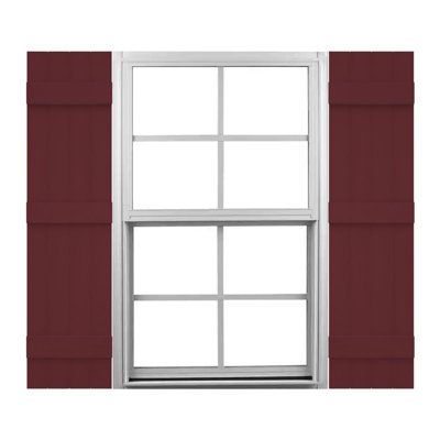Mid-America Vinyl, TailorMade Four Board Joined, Board-n-Batten Shutters, w/Shutter-Loks
