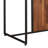 Sanor Rectangular Writing Desk in Walnut and Sandy Black