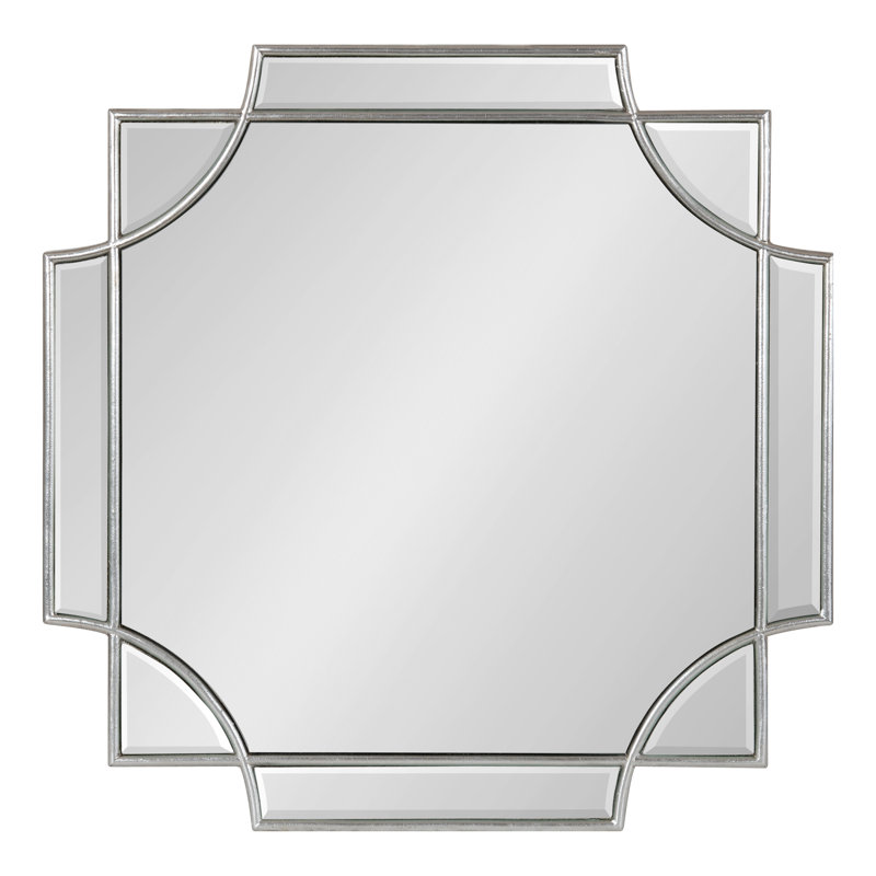 Ocilla Flat Mirror, 24" x 24", Silver