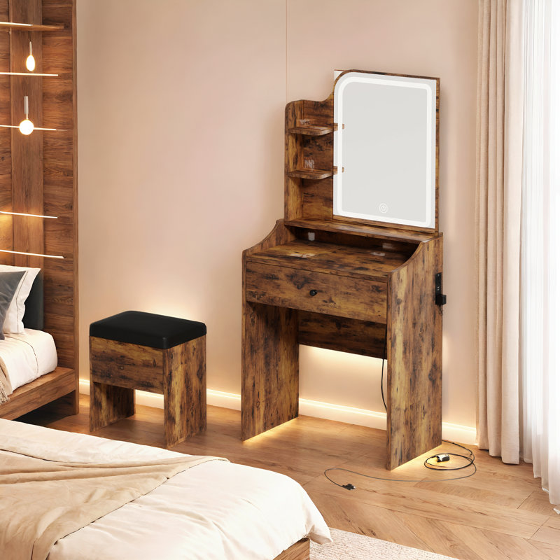 Coiffeuse Dileydi, Brun rétro