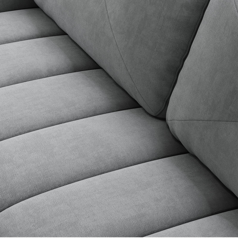67" Sofa Couch With Armrest, Gray