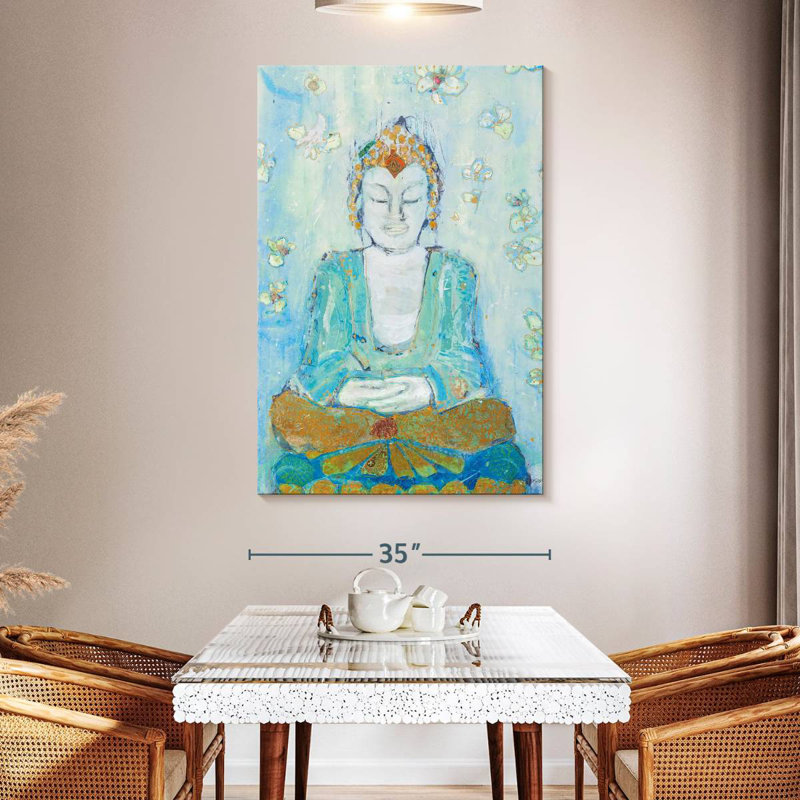 Leisha Buddha Flowers, 51" H x 34" W