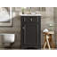 Meuble-lavabo de 20 pouces avec lavabo en céramique, porte à fermeture douce, tablette réglable et support de rangement fixé à la porte - idéal pour les petites salles de bain-1725934093