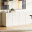 Buffet 59 po avec rangement, 59 portes, moderne et blanc pour la cuisine et le salon | Idée cadeau-131076901