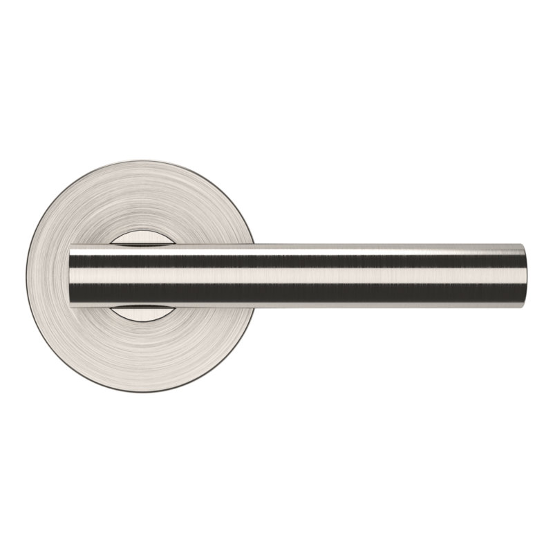 Door Lever, Satin Nickel, Passage