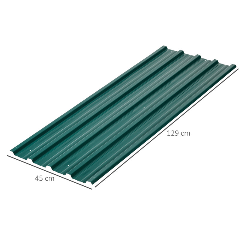 Galvanized Steel Panels, Green