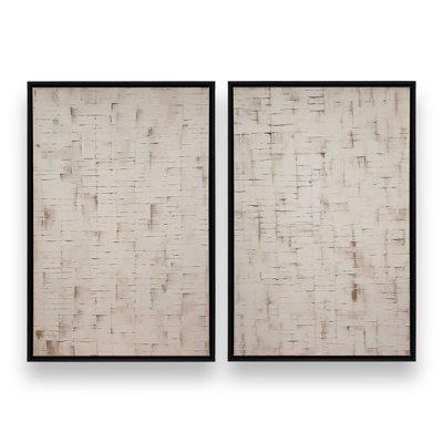 Tranquil Layers Set of 2 Canvas Prints in a Frame