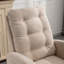 Chaise berçante décorative avec repose-pieds à haut dossier en bois d'hévéa-932020821