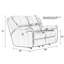 Causeuse inclinable en cuir Baraona-48124753