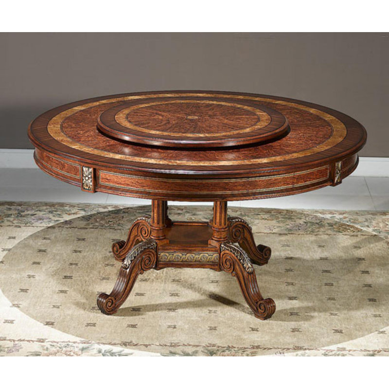 Frederike Round Solid Wood Dining Table, 30" H x 63" L x 63" W