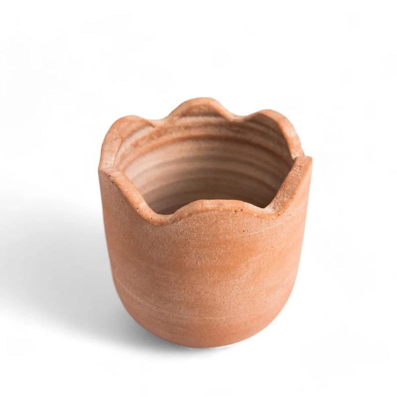 Wavy Planter Medium, 8'' H X 8'' W X 8'' D