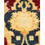 Tapis unique rouge / rouille noué à la main de conception unique 8 pi 1 po x 9 pi 9 po Keenan