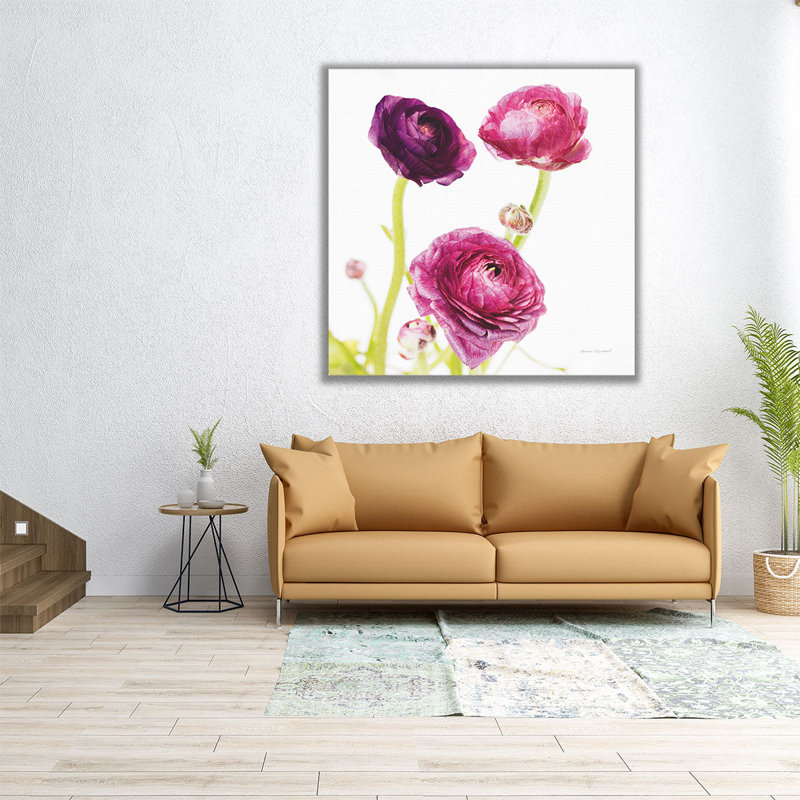 «Spring Ranunculus I», reproduction d'art sur toile, H 20 po x l 20 po