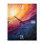Horloge murale abstraite lyrique jaune sarcelle-99631364