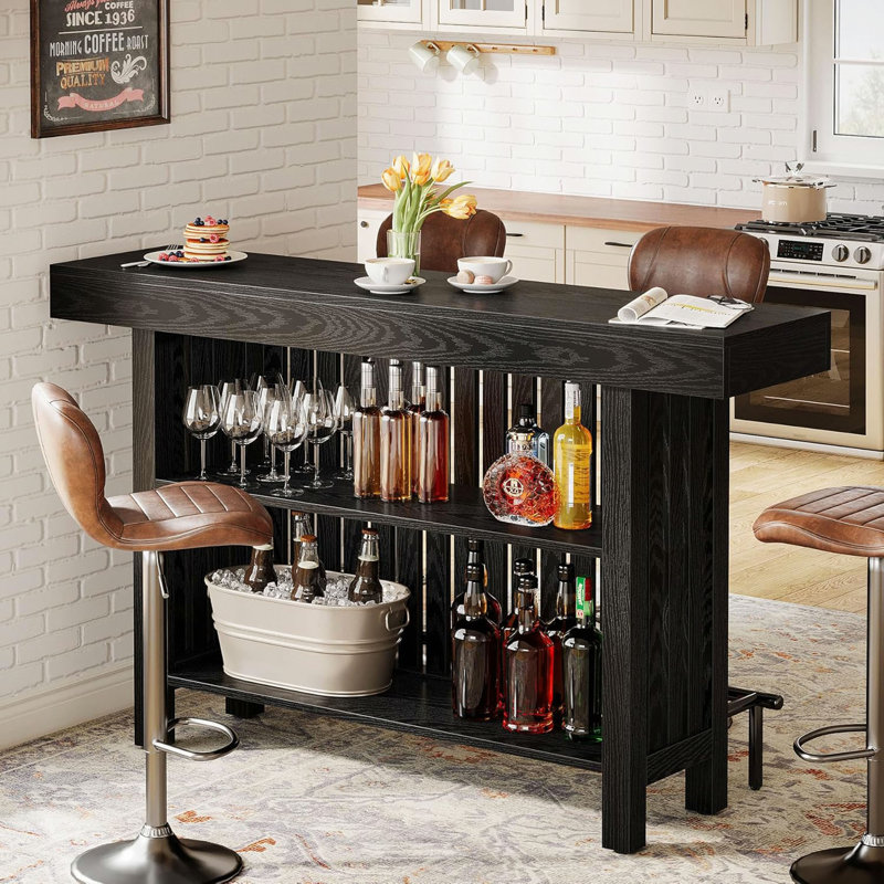 Unité de bar 63 po Modern Black