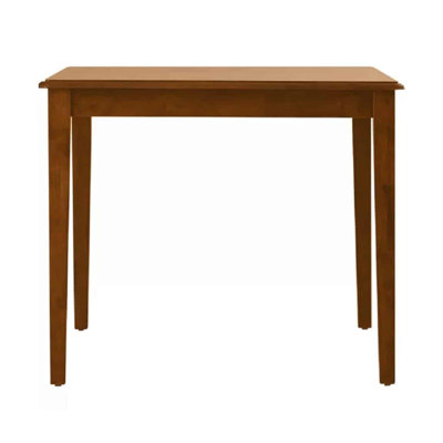 Pemberly Row Contemporary Rubberwood Rectangular Dining Table in Walnut