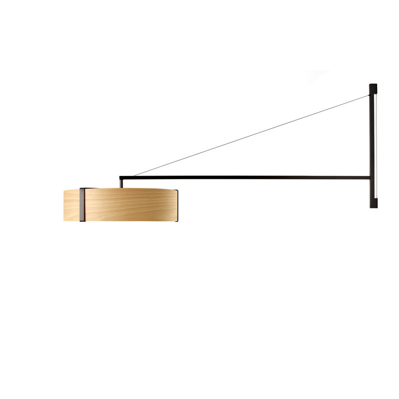 Thesis 1 - Light LED Swing Arm, Matte Black, 3000K, Ivory White