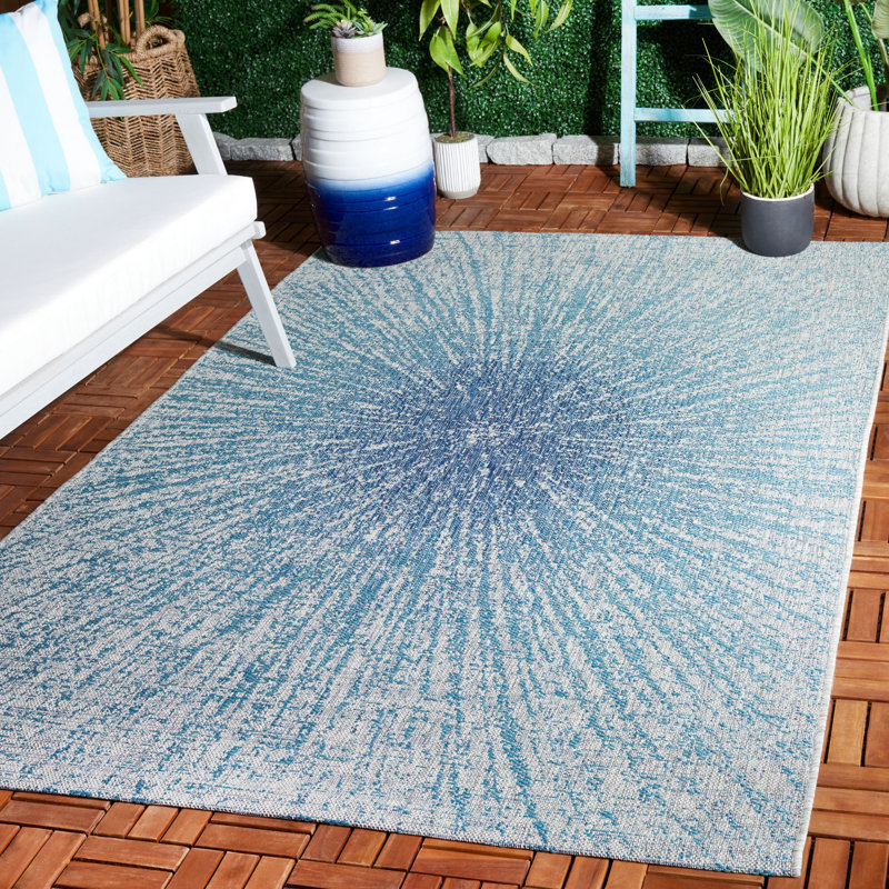 Tapis d'intérieur / extérieur abstrait Barica Performance, Rectangle 5 pi 3 po x 7 pi 7 po