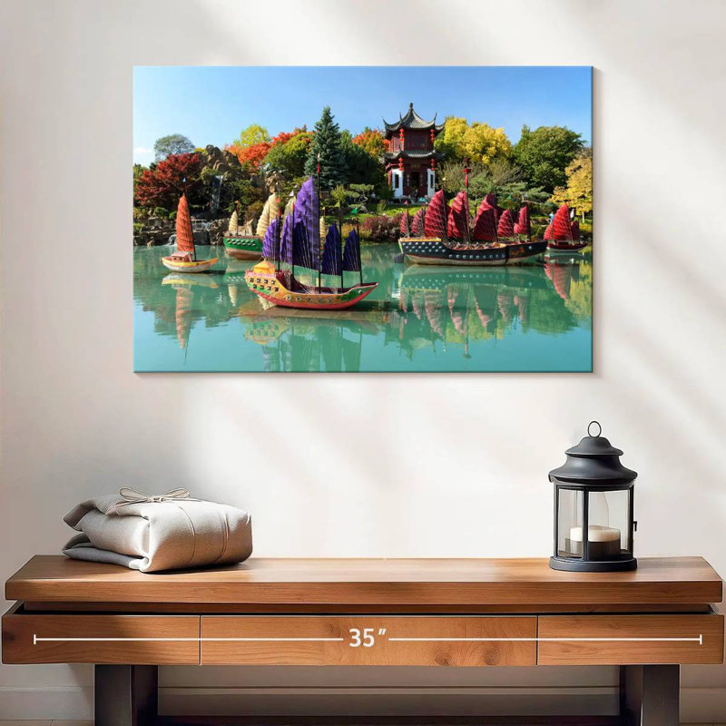 Mehar, bateaux de sampan de Montréal, H 16 po x l 24 po