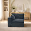 Fauteuil d'appoint modulaire compressé moderne avec accoudoir droit