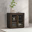Bradley Oak Wood 2Dr Cabinet Cocoa Brown