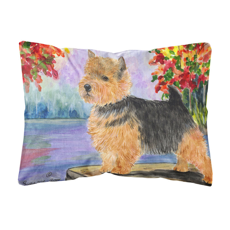 Coussin décoratif intérieur/extérieur norwich terrier