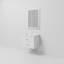 Meuble-lavabo simple l 24 po x P 18 po avec plateau en acrylique et miroir 18 po Castor-104786392