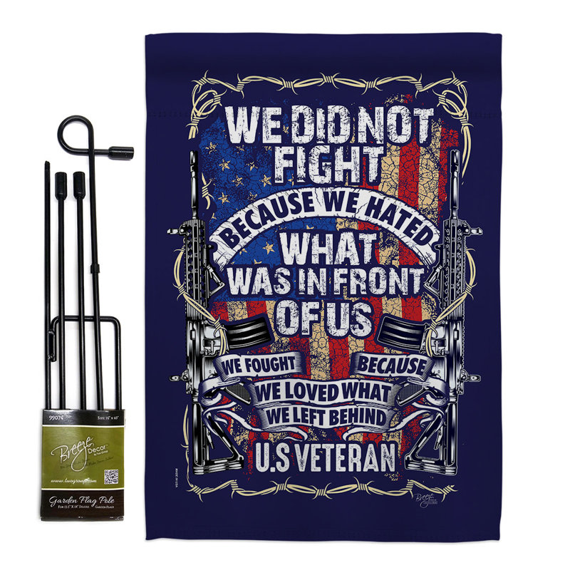2 côtés 19 po x 13 po Ensemble de drapeaux de jardin «We Did Not Fight»