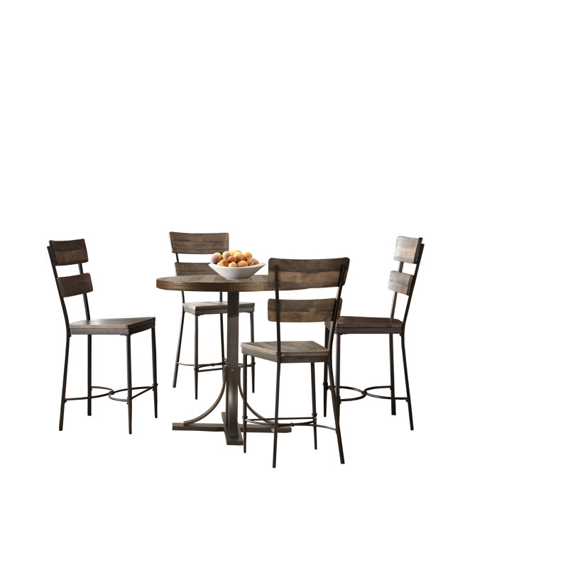 Ensemble repas 5 pièces à hauteur de bar Huley
