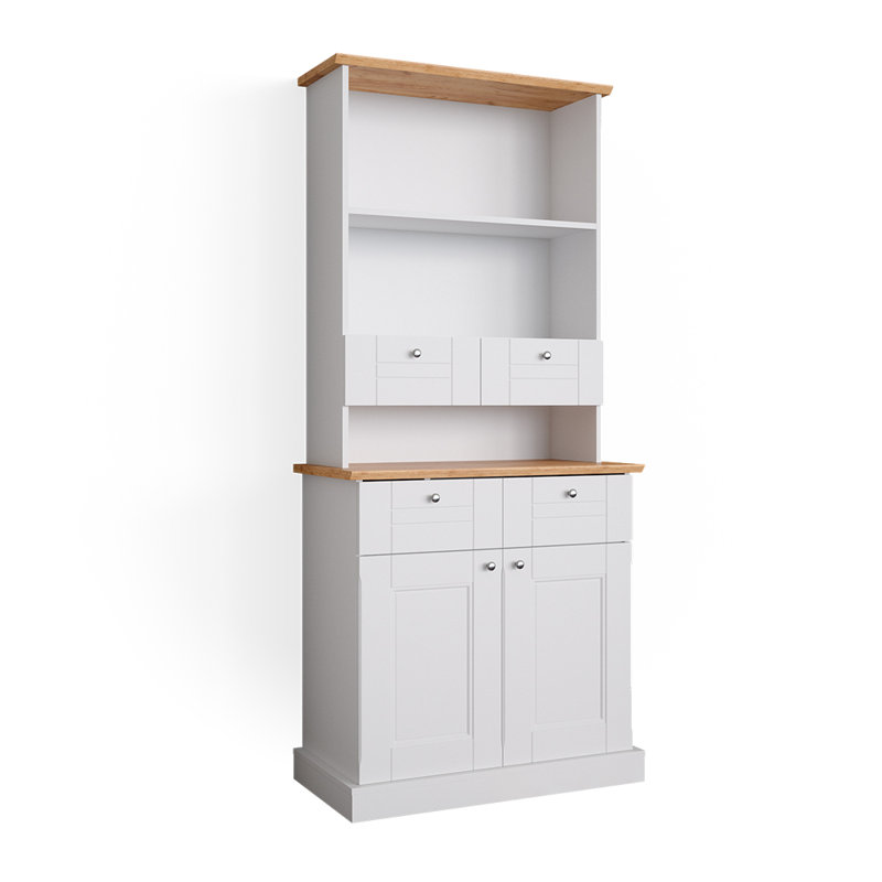 North 186.2cm Kitchen Pantry, White/Sonoma