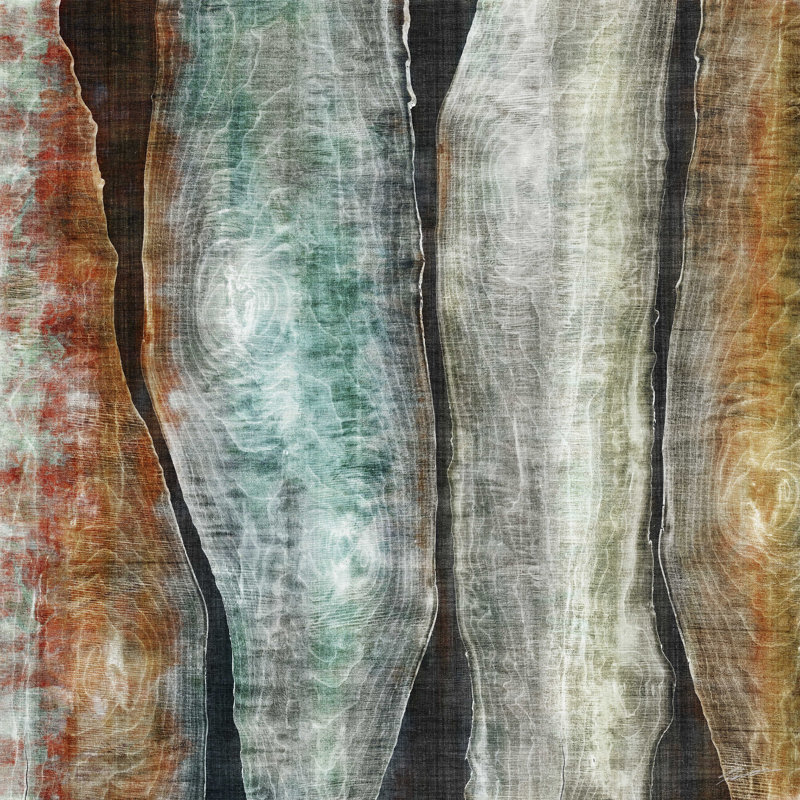 Painted Live Edge II, H 12 po x l 12 po x P 1,25 po