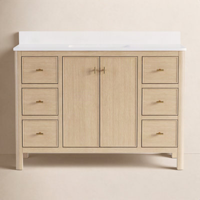 Kingsley 48" Oak Single Bathroom Vanity