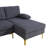 Plush U-Shaped 3-Piece Modular Sofa Set with Chaise Lounge, Modern Living Room Couch in Cream or Charcoal Grey-863778183