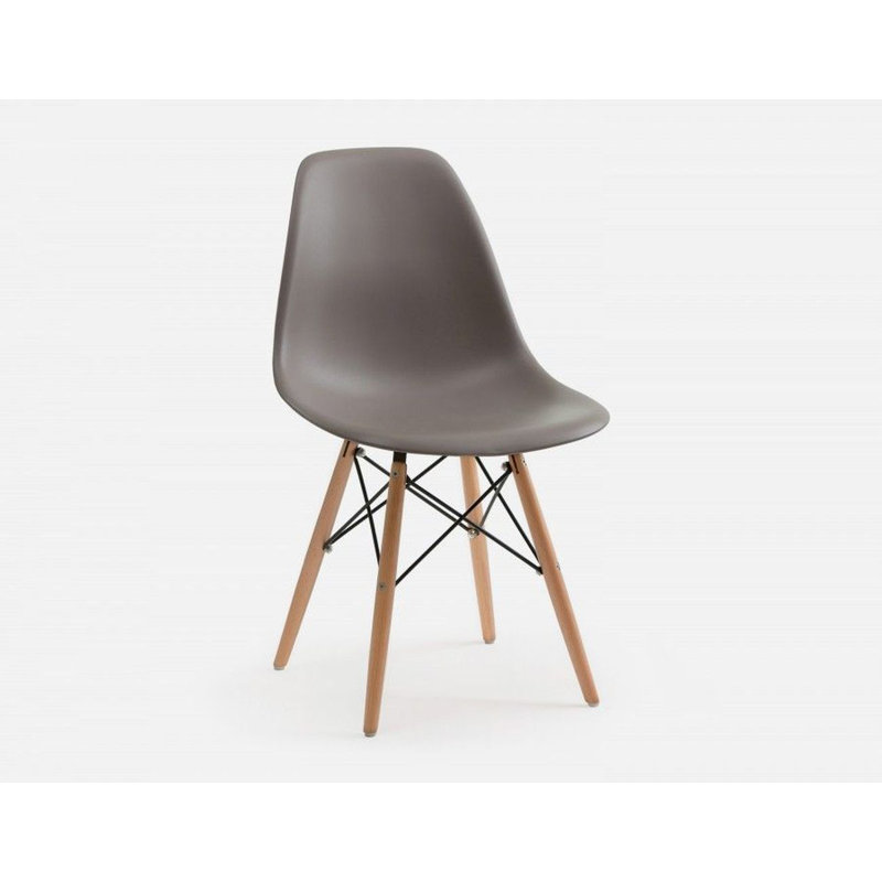 Eghard 17.5'' H Side Chair, Taupe, 1, SIlver