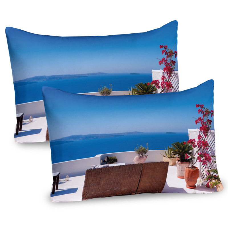 Ensemble de 2 taies décoratives Ambesonne Seascape, H 20 po x l 36 po