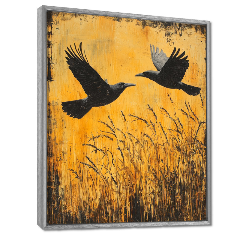 Lillis - Animals Canvas Art Print, Argent argent, Impression encadrée flottante, H 20 po x l 12 po